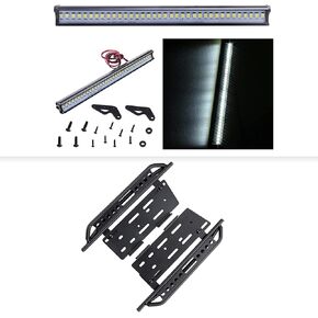لوحة الخطوة الجانبية المعدنية وشريط LED LED RC (36 LED) لـ AXIAL SCX10 II 90046