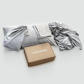 Hydrosnooze 100 ٪ Viscose مشتقة من مجموعة ورقة تبريد الخيزران ، والنعومة التي تشبه الحرير ، والراحة التنفسية للنوم الساخن. يتضمن ورقة واحدة مجهزة ، ورقة مسطحة واحدة ، 2 وسادة ، توأم