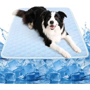 Dog Cooling Mat for Summer Self-Cooling Mat for Dogs & Cats Summer Cooler Outdoor Dog Cool Pad Washable, Portable & Non-Toxic, High-Tech Fabric Cool Bed for Crates, Sofas, Cars (29"x18", Medium)