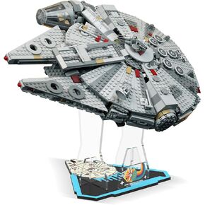 معرض Acrylic Stand for Lego Star Wars Millennium Falcon 75257 Set (Stand Only ، No Model) عرض عرض عمودي لـ LEGO 75105 Starship Model