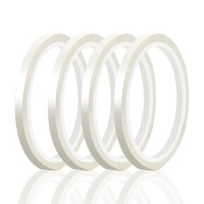 4 Rolls of 6MM*33M Clear Floral Tape, Clear Waterproof Florals Tape, Floral Tape for Fresh Flowers Bouquets and Flower Arrangements Crafts