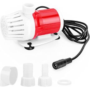 DC 12V المضخة الغازية 20W مضخة مياه مائية محمولة 1200 لتر/ساعة مضخات عالية التدفق التحويل مضخة DC مضخة برمائية للمنزل بنافورة أسماك البركة المنزلية