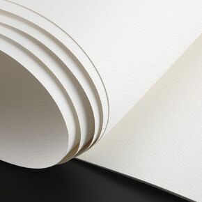 kisston 10 أوراق ورقة كبيرة بالألوان المائية 18 × 24 بوصة 140 رطل/300 GSM ورقة الرسم ورقة خشنة ورقة لوحة الطلاء أبيض فارغة للأنشطة الحرفية DIY الفنانين رسم اللوازم