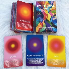 DPEHAKMK Emotional Healing Oracle Deck, 56 Oracle Cards for Beginners, Mindfulness, and Spiritual Growth, Affirmation and Reflection Deck