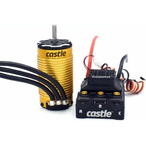 Castle Creations 010-0172-04 COBRA 8 ، 25.2V ESC W/Limited Edition Gold 1515-2200KV V2