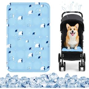 Nuanchu Dog Stroller Cooling Mat Waterproof Outdoor Pet Cooling Mat 11.8 x 19.88 Inch Washable Summer Cat Sleeping Blanket for Small Medium Pet Stroller
