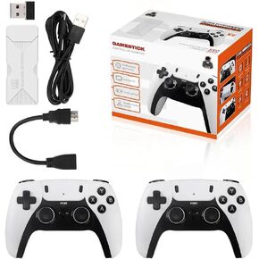 Zwxyvut Retro Game Stick-2025 GD10 Pro Game Stick Console 2.4G Double Wireless Controller Game 4K 41000 Games 128GB Retro Games Games (64G 37000+Games)