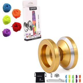Magicyoyo n8 yoyo الاستجابة والأنماط المزدوجة غير المستجيبة الذهب مع مجموعة 30pack pro yo-yo