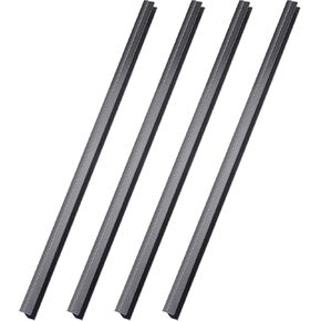 Tenare 4 قطع معلقة File Rails PVC Rails Black File Rails معلقة على إبقاء المجلدات الخاصة بك أنيقة ومنظمة (1/2 بوصة الجانبين طولها 24 بوصة)