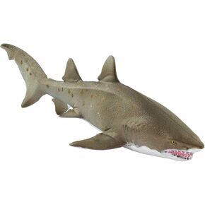 Safari Ltd. Sand Tiger Shark Figurine - Detailed 6.5" Plastic Model Figure - Fun Educational Ocean Play Toy for Boys, Girls & Kids Ages 3+