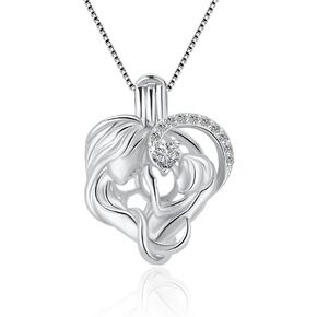 925 Sterling Silver Mom Love Cagic Cage Pendants صياغة سحر لـ DIY Netlace Bracelet Making