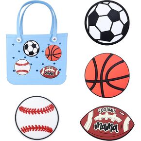 4 PCS BOGG BAG IRCRMS MOMLIFE SHARMS for Bogg Bag Accessories إدراج إكسسوارات حقيبة متوافقة مع ببساطة حقائب الشاطئ الجنوبية كل الحجم