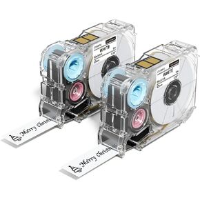Phomemo A30 Label Maker with 3 Tapes - Black on White Long Label Tape, Mini Bluetooth Label Printer, Portable Smart Phone Handheld Sticker Labeler Inkless Rechargeable in/Outdoor Use