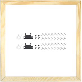 uxcell DIY Canvas Stretcher Bars, 16 x 16 Inch Canvas Frame Wooden Frames Kit Sturdy Stretcher Frames for Oil Paintings Prints Posters