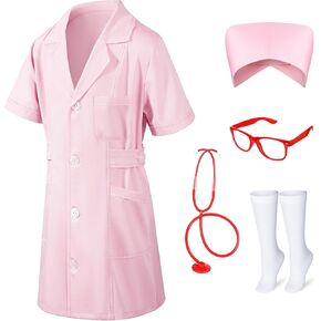 Tokyo Revengers Girls Halloween Marke Costume Set Doctor Outfit Lab Coat Purse Hat Cosplay Party Assume with Accessories