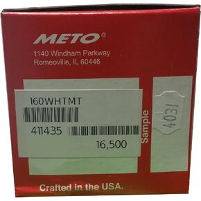 Meto 1600 White MPTP Labels (16.5m) 5.16
