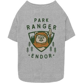 STAR WARS Dog and CAT PET T-Shirt Park Ranger Endor TEE, Athletic Heather, XX-Large