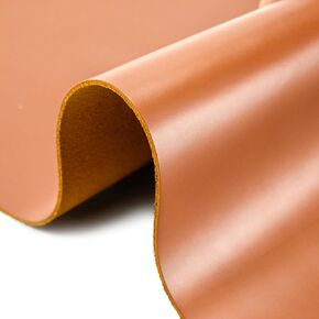 PINGMIC 2.0-2.1MM Thickened Genuine Cowhide Leather Sheet, Tooling Leather for Crafting, Sewing Wallets, Watch Straps, Earring, Wallet, Table Mats Etc (Dark Brown, 12" x 24")