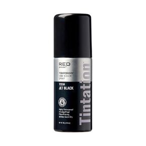 Kiss Root Cover Up Gray Concealer Spray Tintation Temporary Hair Color Spray Root Touch Up Spray Hair Dye Large Size 6 oz. (Jet Black)