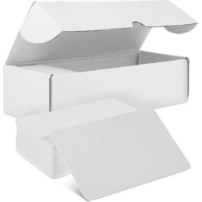 Yolev 100pcs Blank NFC Cards NFC Tags White NFC Cards NFC Business Card NFC 215 Card programmable NFC Tags for TagMo and NFC Enabled Devices
