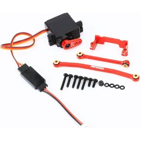 RCAWD لـ FCX24 FCX18 30 ٪ ترقيات RC SERVO SEAT & 1KG SERVO SET & STEERING RINCAGE و 21T Servo ARM PARTS FOR in Kuwait