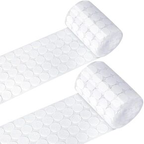 200 Pairs Velcro Dots with Adhesive, 0.79 Inch Strong Sticky Back Velcro Circles, Self Adhesive Small Velcro Dots, Nylon Round Hook and Loop Fastener Dots for Home Office Classroom