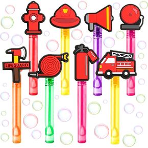 24PCS Firefighter Fible Wands for Kids - Forms Favors ، Goodie Bag Fillers ، Pinata Sties ، Dirths Toys ، جوائز فئة ، هدايا للأطفال الصغار ، الأولاد والبنات