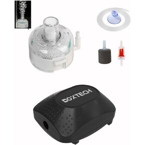 UPETTOOLS Aquarium Bundle - Small Fish Tank Filter up to 5 Gallon and Aquarium Air Pump Ultra Quiet Fish Oxygen Pump with Accessories