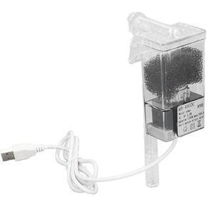 Ultra Quiet Aquarium Hang on Filter, Slim Aquarium Filter Performance Hang On The Back Power Filter Adjustable Space Saving Fish External Hanging Filter