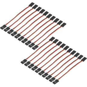 Meccanixity 10pcs 3-pin servo موصل كابل سلك كابل سلك الرصاص الذكور إلى الذكور 3.94inch 26Awg 30-cores servo سلك للطائرة RC طائرة