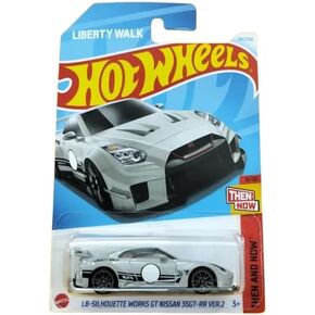 Hot Wheels LB-Silhouette يعمل GT Nissan 35GT-RR Ver.2 ، الرمادي ، ثم والآن 8/10