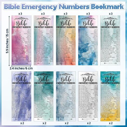 25 Sets Mother's Day Christian Gift for Women Bible Emergency Numbers Bookmarks Bulk Christian Scripture Bookmarks Bible Verse Pens Religious Keychain for Sunday School Church(Gel Pens) in Saudi Arabia