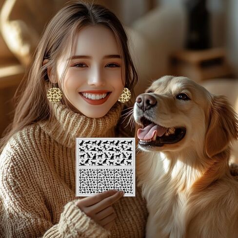 GLOBLELAND Puppy Silicone Clay Texture Sheet 5.5x5.5inch Dog Paw Bone Silicone Texture Stamp Sheets Animal Clear Clay Silicone Texture Sheets DIY Clay Texture Mat for Clay Pottery Jewelry Making in Kuwait