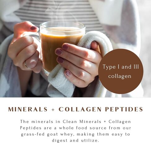 MT. CAPRA SINCE 1928 Clean Minerals with Collagen Peptides | Delicious Whole Food Minerals from Goat Milk Whey and Grass Fed Type I and III Collagen Peptides, 10 G Protein - Unflavored 675 G in Saudi Arabia