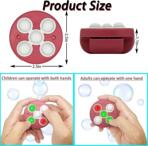 Pop Fidget Toys Quick Push Game - Handheld Puzzle Machine, Stress Relief Toy, Kids Gifts & Party Favors (red) in Saudi Arabia