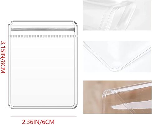 GSXRB PVC Anti Tarnish Jewelry Bags,Jewelry Bags Clear Plastic. Jewelry Pouch for Jewelry Rings and Earrings (100 pcs，3.14x4.72 inches) in Saudi Arabia
