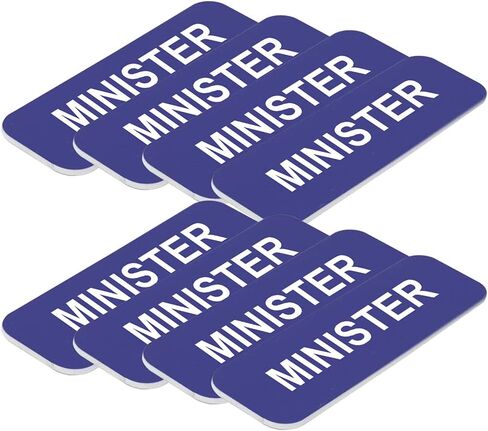 Minister 1 x 3" Name Tag, Brushed Gold (3 Pack) in Kuwait