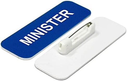 Minister 1 x 3" Name Tag, Brushed Gold (3 Pack) in Kuwait