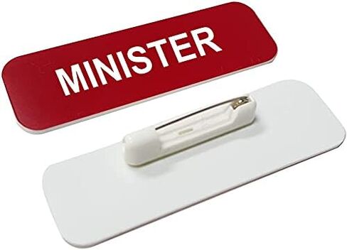 Minister 1 x 3" Name Tag, Brushed Gold (3 Pack) in Kuwait