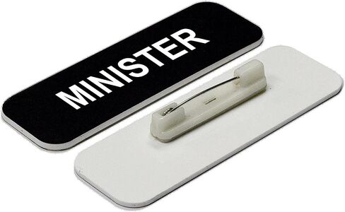 Minister 1 x 3" Name Tag, Brushed Gold (3 Pack) in Kuwait