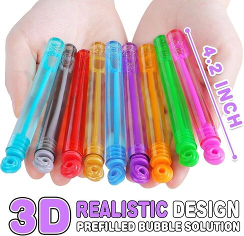 32 قطعة 8 ألوان Mini Bubble Wands حفلة تشكيلة تفضل ألعاب للأطفال ، احتفال عيد الميلاد ، عيد الشكر الجديد ، عيد ميلاد تحت عنوان ، زفاف ، وقت حمام ، هدايا في الهواء الطلق الصيفية للفتيات الفتيان in Kuwait