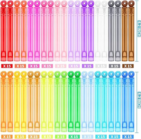 32 قطعة 8 ألوان Mini Bubble Wands حفلة تشكيلة تفضل ألعاب للأطفال ، احتفال عيد الميلاد ، عيد الشكر الجديد ، عيد ميلاد تحت عنوان ، زفاف ، وقت حمام ، هدايا في الهواء الطلق الصيفية للفتيات الفتيان in Kuwait