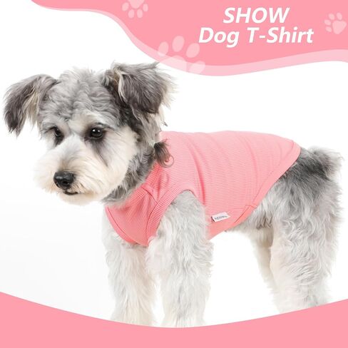 2 Pack Dog Clothes for Small Dogs Summer Dog Shirt Vest Girl Boy Lightweight Puppy T-Shirts Blank Soft and Cool Pet Clothing Sleeveless Medium Large Dog Outfit (Light Blue+Dark Cyan, Medium) in Kuwait