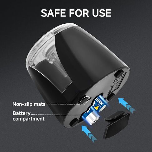 Automatic Electric Pencil Sharpener – 2AA Battery, Ideal for 6-8CM Pencils – Perfect for School, Home, Office, and Classroom Use (Pink) in Kuwait