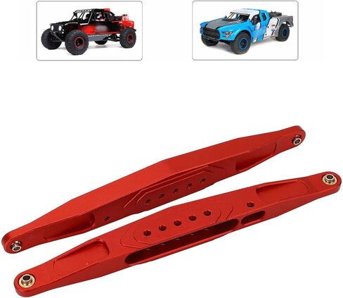 2PCS 1/10 RC Trailing Arm, High Strength Lightweight Aluminum Alloy Rear Lower Trailing Arms Set for Losi Rey Hammer Rey (Red) in Kuwait