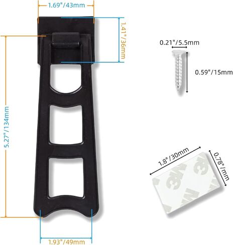 12 Pcs Black Easel Back Plastic Photo Frame Easel Back Stand, T Tulead Picture Frame with Screw, Plastic Photo Frame Support for Photos Pictures Frames Supplies in Saudi Arabia