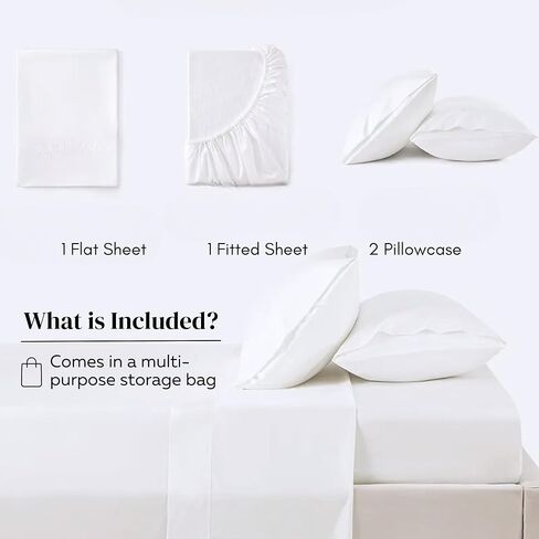 Briarwood Home 100 ٪ Cotton Cotton Percale Weave Sheet-هش ، بارد ، قابل للتنفس وخفيفة الوزن-صفائح سرير جيب عميقة-راحة جودة الفندق (كريم/كوين) in Saudi Arabia