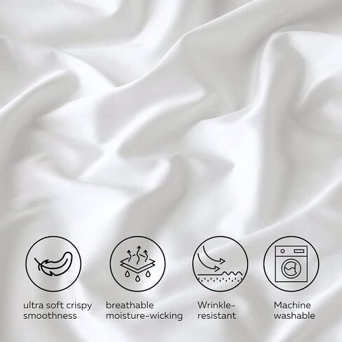 Briarwood Home 100 ٪ Cotton Cotton Percale Weave Sheet-هش ، بارد ، قابل للتنفس وخفيفة الوزن-صفائح سرير جيب عميقة-راحة جودة الفندق (كريم/كوين) in Saudi Arabia