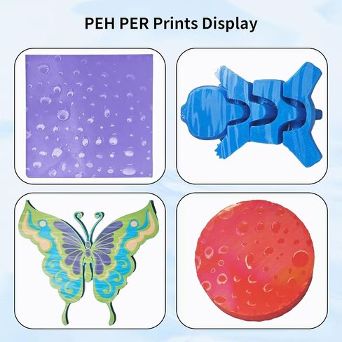 Upgraded PEH Bed Plate for Bambu Lab A1/X1C/X1/X1E/P1S/P1P, Double Sided Textured Sweetheart+Waterdrop Build Plate 257x257mm for Bambu 3D Printers in Kuwait