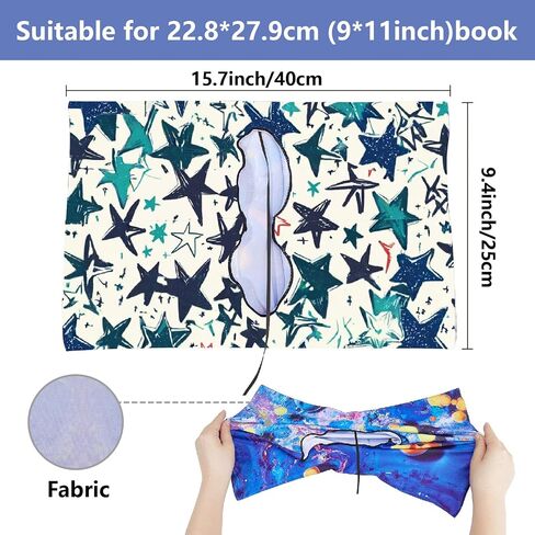 CRASPIRE Bee Stretchable Book Cover Honey Yellow Washable Reusable Large Nylon Cloth Elastic Polyester Book Cover Protector 9.4x15.7 Inch Notebook Wraps Suitable for Most Hardcover Books in Saudi Arabia